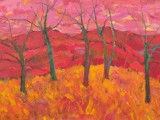 Red Sky Green Trees